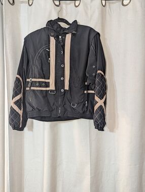 Vintage Utility Parachute Cyber Street Style Jacket Medium